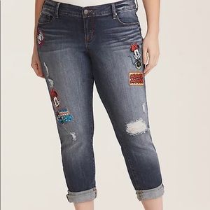Disney patch boyfriend jeans from Torrid